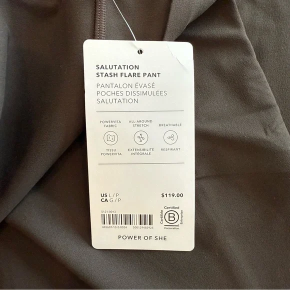 NWT Athleta Salutation Flare Leggings - Picture 5 of 6